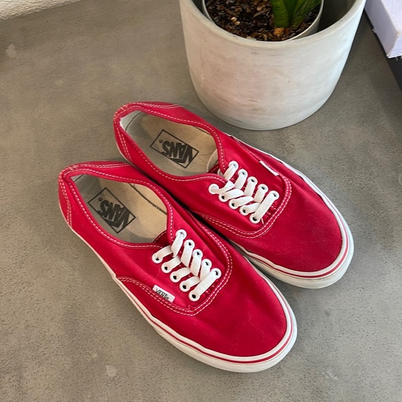 Vans Other - Vans Authentic Red Sneakers